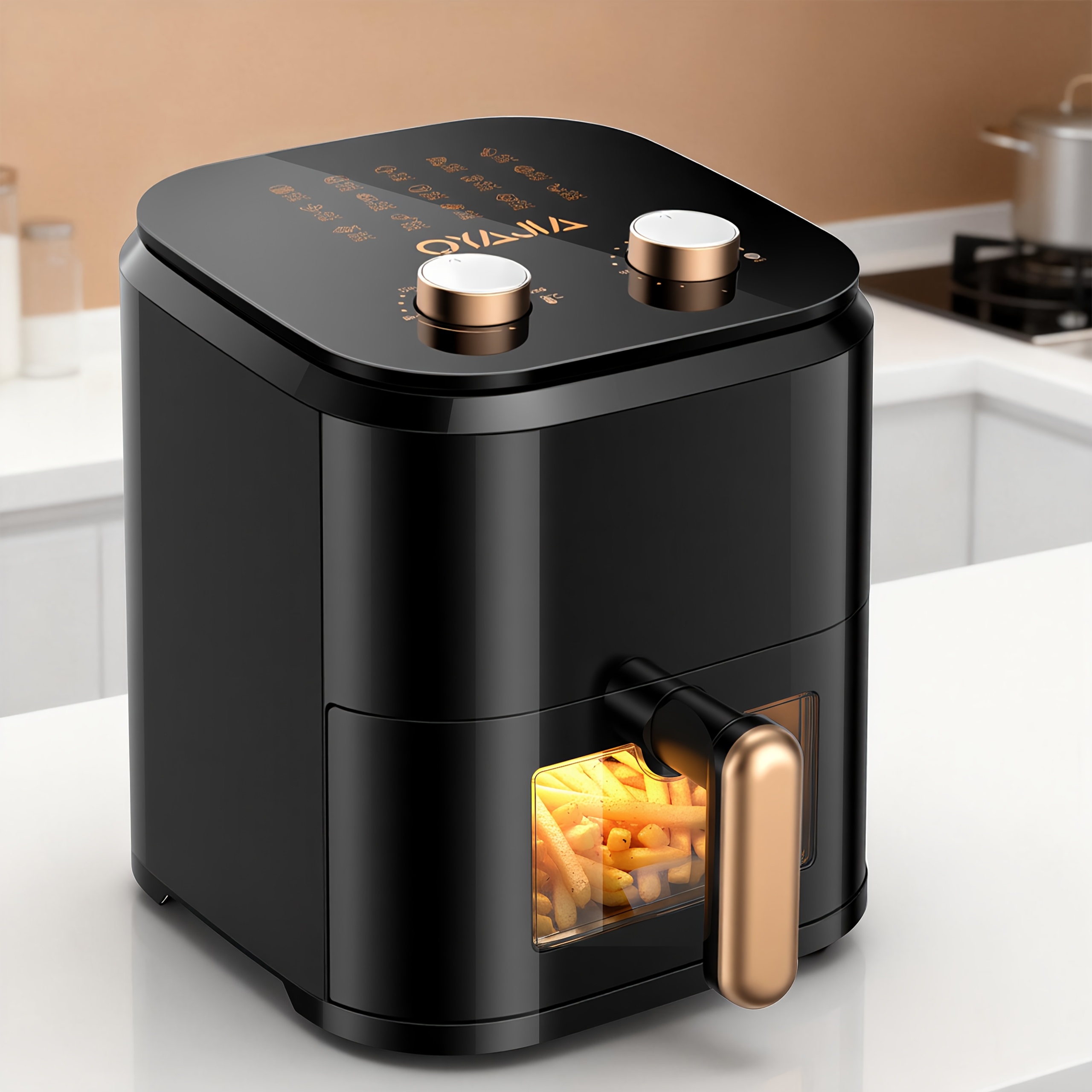 Airfryer Friteuse à Air 5L – Capacité Familiale Améliorée avec Fenêtre Visuelle - Image 6