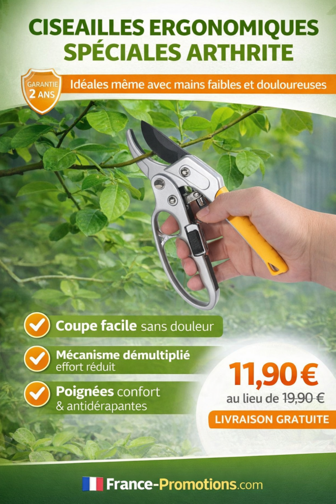 cisaille ergonomique anti arthrite