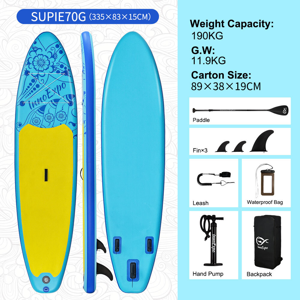 Planche Paddle Gonflable InnoExpo 335 cm – Charge 190 kg | SUP Touring - Image 5