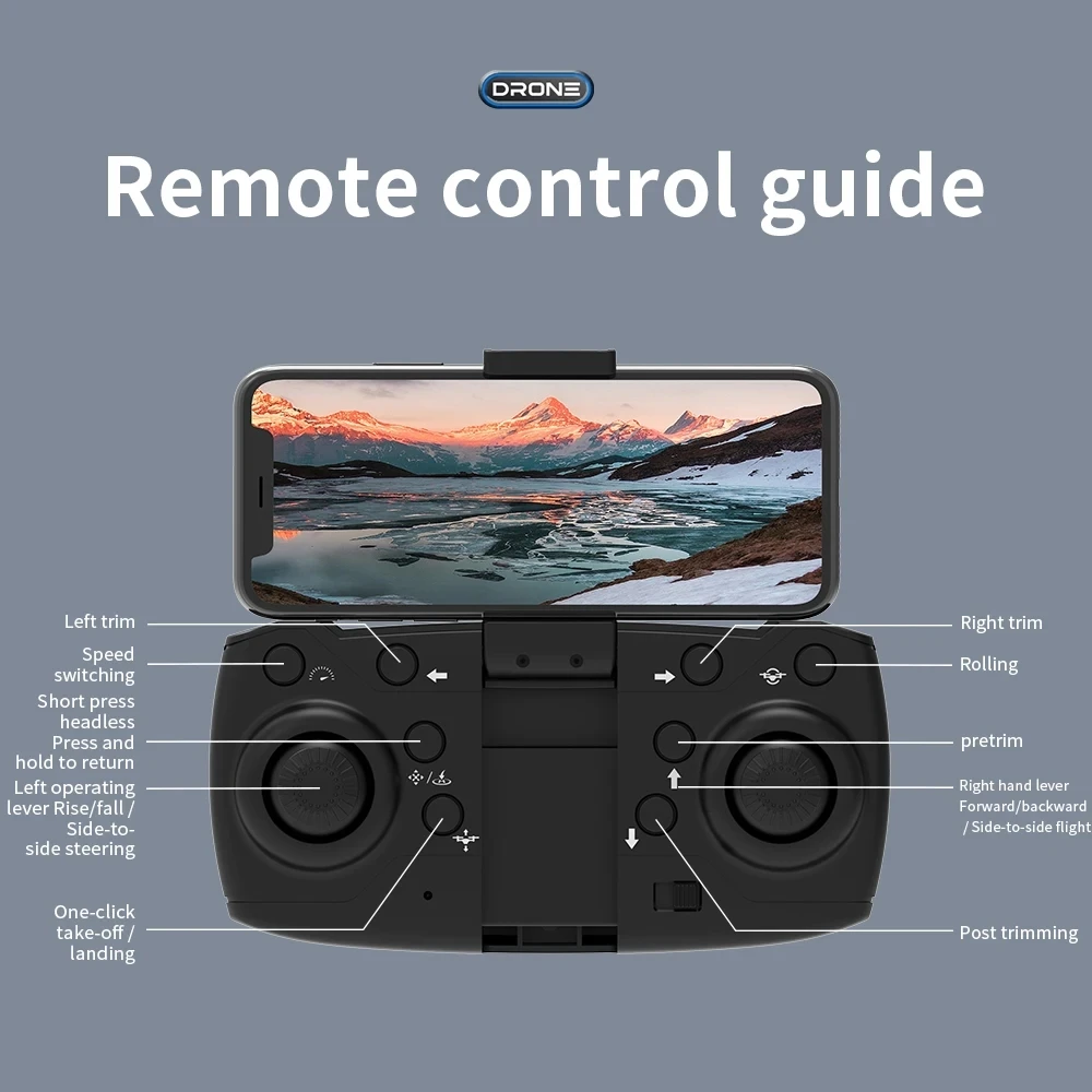 Drone E88 1080P HD WIFI FPV – Mini Drone Pliable avec Double Caméra Grand Angle & Télécommande - Image 3