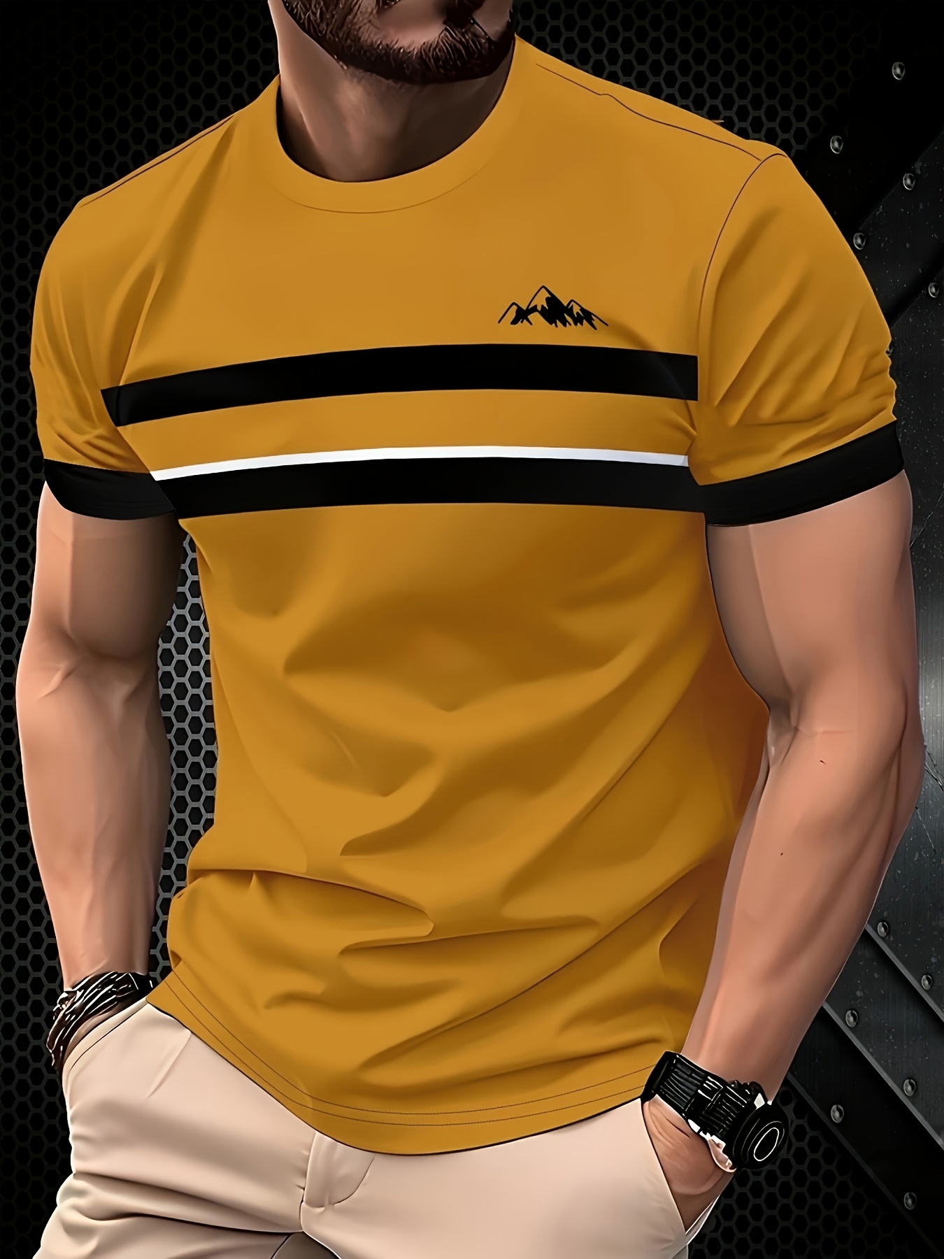 Ensemble de 5 T‑shirts Homme – Respirants, Séchage Rapide, Style Dégradé | Livraison Express Europe - Image 8