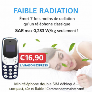 Mini Portable L8star BM10 vue avant — téléphone ultra‑mini double SIM