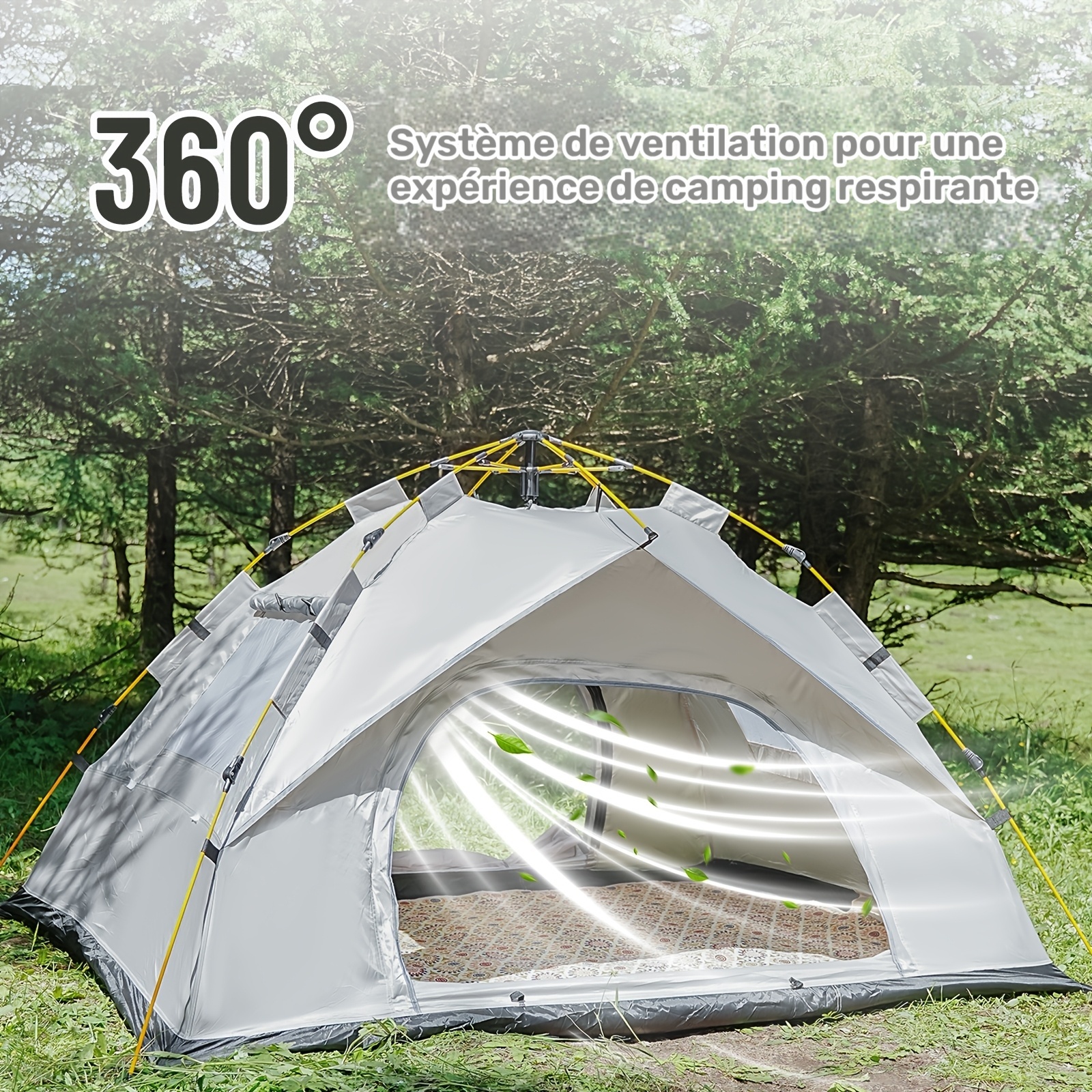 Tente Pliable Instantanée PAKICETUS – Installation 3s Camping - randonnée - training - Image 5